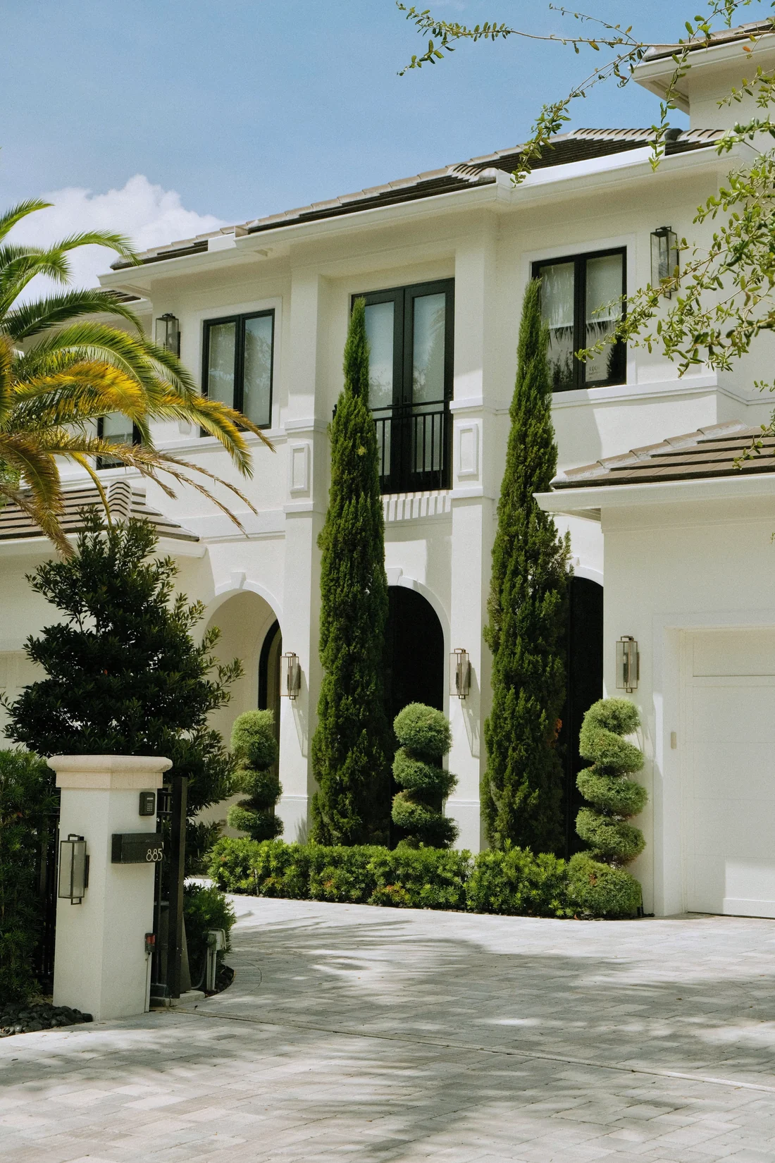 White Mediterranean luxury estate